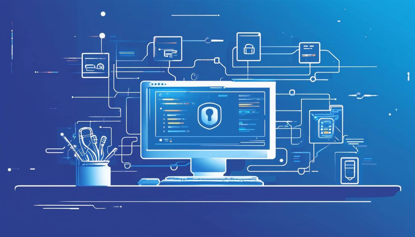 Image of a secure remote workstation with encrypted connections